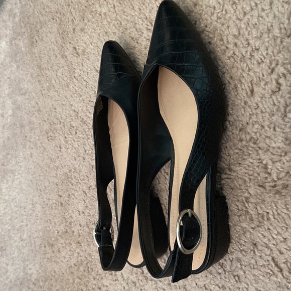 🕶️ JustFab Size 7.5 the ‘Lauryn’ Black Crock Chunk Heel - Picture 4 of 4